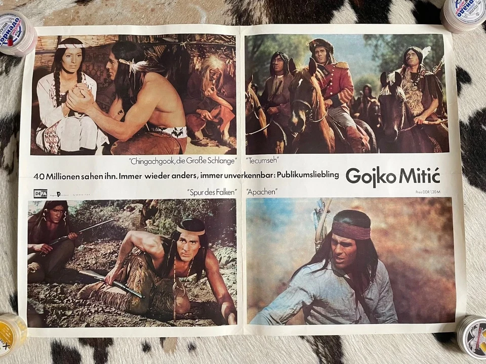 DDR Kino Progress Film Plakat  Gojko Mitic  DEFA Plakat Publikumsliebling - Bild 1 von 1