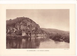 LA DORDOGNE A LA ROQUE-GAGEAC cliché Tastet années 30 - Picture 1 of 1