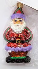 Christopher Radko GINGER SNAP SANTA Claus Ornament Vintage Christmas Holiday NIB