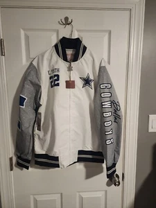 100% Authentic Mitchell & Ness Dallas Cowboys Emmitt Smith Jacket Large - Picture 1 of 4