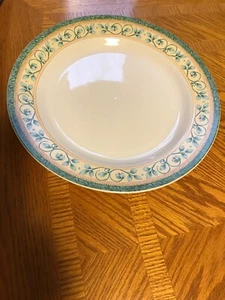 Pfaltzgraff French Quarter 12” Serving Plate Serving Platter White Green Yellow - Picture 1 of 4