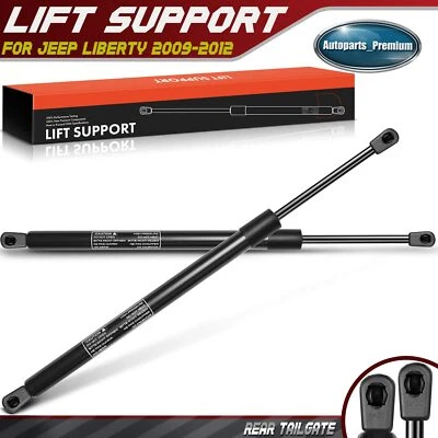 2x Soportes de elevación de puerta trasera amortiguadores puntales para Jeep Liberty KK 2009-2012 SUV Foto 1 de 4