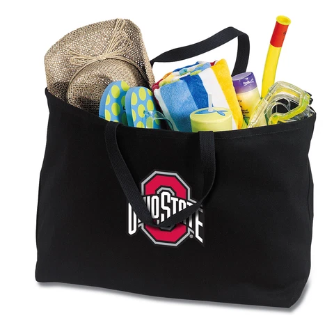 OSU Canvas Tote Ohio State University Reusable ShopperMOTHER'S DAY GIFT Cover