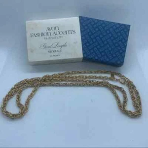 VINTAGE IN BOX Avon Fashion Accents Great Lengths Necklace 36" 1976 - Picture 1 of 3