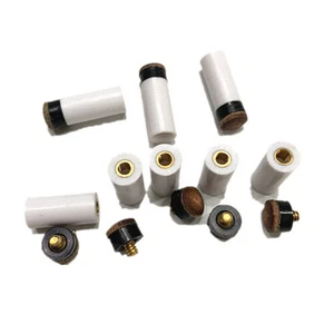 5 Pairs Set Billiard Screw-on Tips with Pool Cue Stick Ferrules Soft Tips Kit - Picture 1 of 13