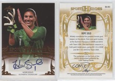 2013 Leaf Sports Heroes Gold /3 Hope Solo #BA-HS1 Auto