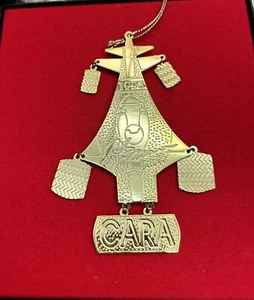 Mears.Unser.Andretti.Rahal,FittipaldiCARA Ornament Indy Car Indy 500 Gold Color - Picture 1 of 14