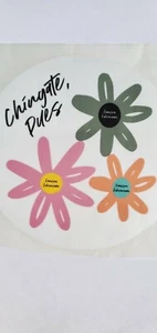 Chingate Pues Circular flowers sticker - Picture 1 of 3