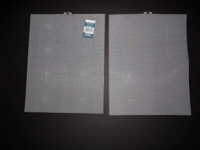 Plastic Canvas Sheets Ultra Stiff 10.5 X 13.5 Inches Clear Quick Count 7 Mesh  2 - Image 1 of 4