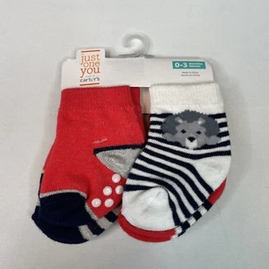 Just One You by Carters Baby Socks 0-3 Months 4 Pairs - Picture 1 of 2