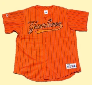 Vintage New York Yankees Majestic Rare Halloween Jersey Adult XL USA Made MLB - Picture 1 of 7