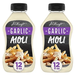 Kraft Mayo Garlic Aioli Dipping Sauce Spread 12 oz -2 Pack - Picture 1 of 2