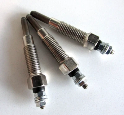 3 bujías incandescentes 8-97106549-4 para excavadoras generador Isuzu 3LB1, 3LD1, 4LB1, 4LE1 Foto 1 de 2