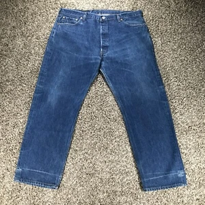 Jeans vintage Levi’s 501 made in USA anni 90 blu medio baffi denim taglia 40x30 - Foto 1 di 15