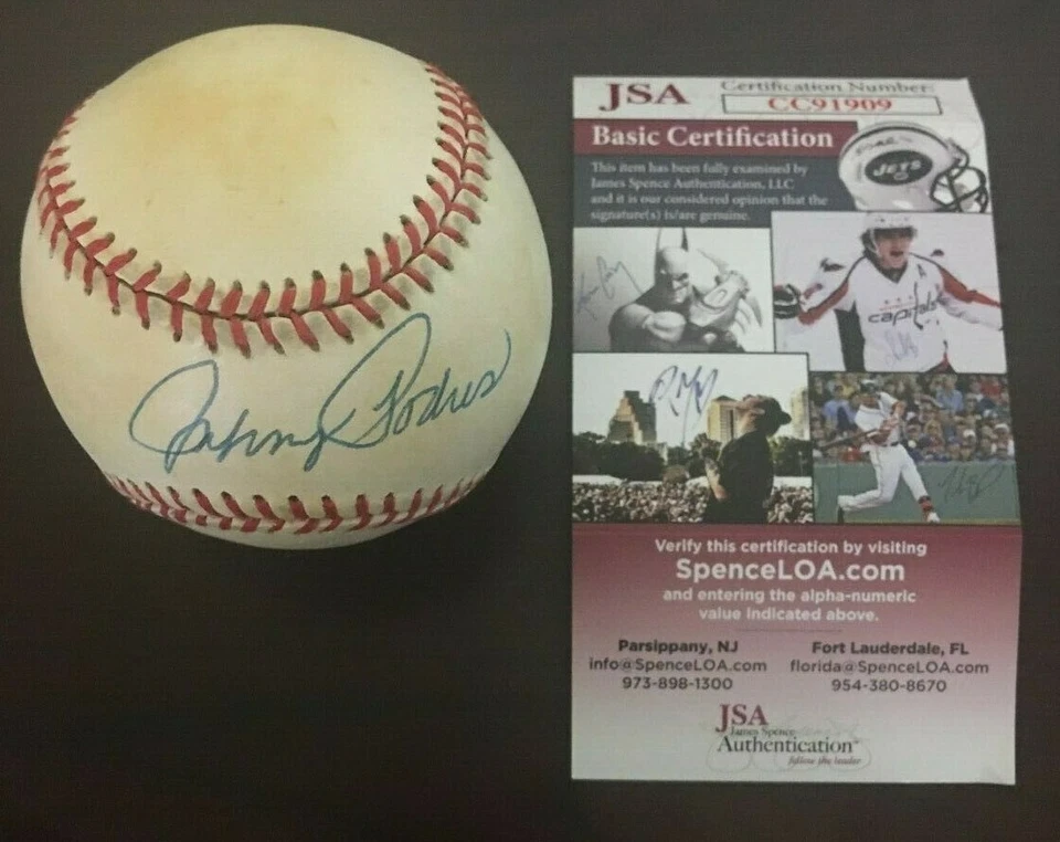 Johnny Podres Single Signed Baseball CM 59 - Freshly Authenticated by JSA - Image 1 of 1