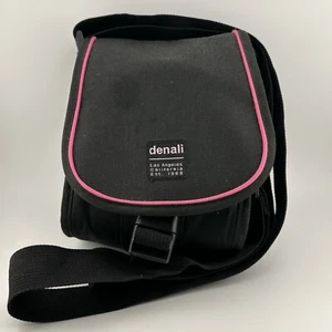 DENALI Black & Pink Camera Bag Adjustable Straps Pocket Storage - Picture 1 of 5