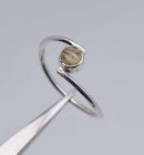 925 Solid Sterling Silver Yellow Tourmaline Ring-9 Us L015