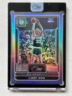 2022-23 Panini One and One Boston Celtics Larry Bird #166 Base Blue /40 Encased - Image 1 of 4
