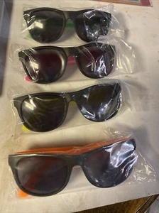 48 Neon Sunglasses-Green-Yellow-Orange-Pink, Bulk Party Pack Fits Kids and Adult - Picture 1 of 2