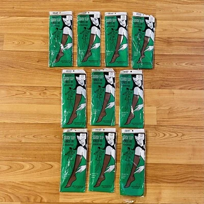 10 PAIR Vintage Jefferies Hosiery Knee Hi Stockings Toast Accent Autumn Haze NOS - Image 1 of 4