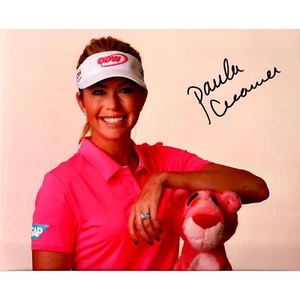Paula Creamer Golf Pink Signed 8x10 Photo - Picture 1 of 1