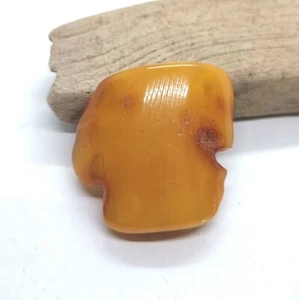 Broche antiguo caramelo antiguo de piedra ámbar báltico natural vintage - Imagen 1 de 9