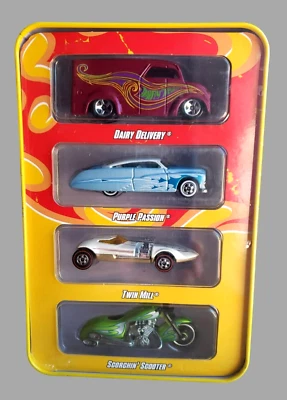Hot Wheels 2008 4 coches juego de hojalata 1-1 multicolor desde 68 originales 40 aniversario Foto 1 de 4