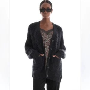 UGG Women's Sherell Cloudfluff Cardigan Sweater in Black NEW - Picture 1 of 14