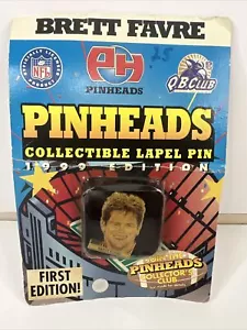 NEW Rare Brett Favre Pinheads 1999 Pin, NFL. Factory Sealed New. - Picture 1 of 2