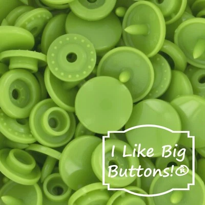 KAM Plastic Snaps: G107 Lily Pad Green-Size 20/T5-No Sew Snap Buttons DIY Crafts - Image 1 of 4