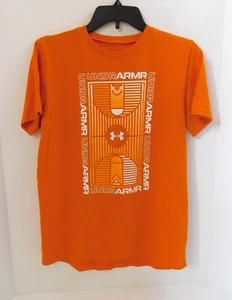 Under Armour Youth TShirt - Basketball Court - Orange Youth Size XL Cotton Blend - Picture 1 of 10