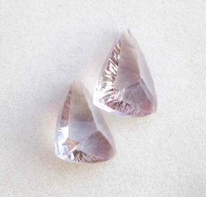 Briolette púrpura piedra amatista natural genuina corte pera suelta 12,90 quilates - Imagen 1 de 2