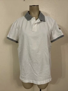 Moncler Polo Shirt White Size Youth Large Short Sleeve Designer Logo - Spell Out - Picture 1 of 9