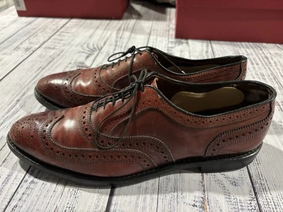Zapatos Allen Edmonds Para Hombre Talla 10.5 C Punta de Ala Excelente Estado 0388 Foto 1 de 4
