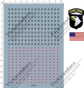 Calcomanía tobogán acuático Screaming Eagle brazalete división aerotransportada 101 escala 1/35 EE. UU. - Imagen 1 de 1