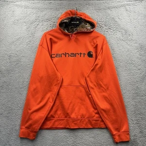 Carhartt Force Extremes Hoodie Mens 2XL Orange Camo Lined Hood 102314 001 - Picture 1 of 8