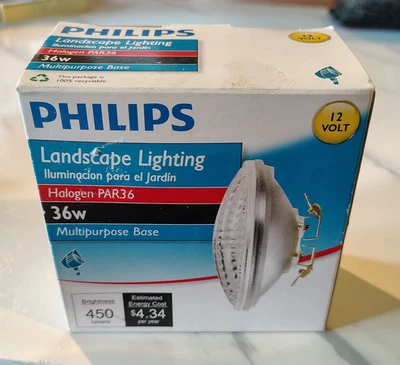 Philips Landscape Lighting 36W Light Bulb PAR36 Multipurpose Base 12V - Image 1 of 4