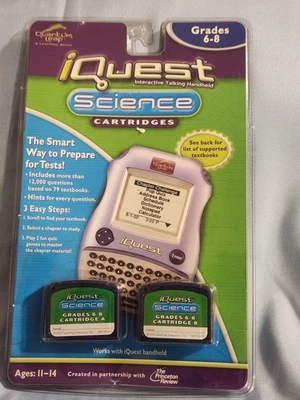  Leap Frog IQuest Science 2 Cartridge Package 5th Grade Ages 10 Quantum Leap - Image 1 of 4