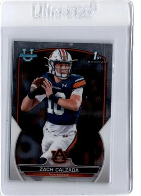 2022 Bowman University Chrome #93 Zach Calzada - Image 1 of 2