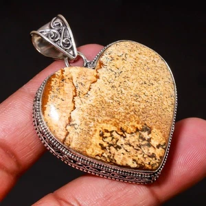Cuadro Jaspe Forma Corazón Piedras Preciosas Moda Étnica Vintage Joyería... - Imagen 1 de 9