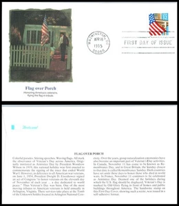 1995 Flag over Porch Sc 2920a FDC with premium Fleetwood cachet UA - Picture 1 of 1
