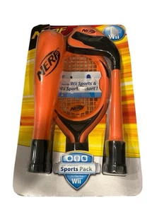 Nerf Sports Pack For Nintendo Wii New Open Box Orange - Picture 1 of 7