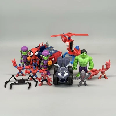 漫威蜘蛛侠与朋友 + 超级英雄小队大量人物和车辆蜘蛛侠 — 第 1/4 张图片