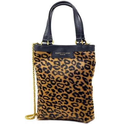 Bolso de Hombro Gianni Chiarini para Mujer Camilla Mini Bolso Bandolera 2WAY Leopardo Foto 1 de 4