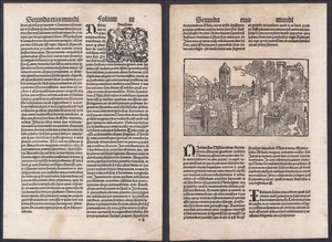 1497 Ninive Irak Iraq Tigris Schedel Incunable Inkunabel woodcut Holzschnitt - Picture 1 of 1