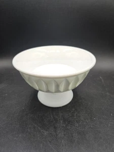VTG. Milk Glass Pedestal Compote Bowl - Picture 1 of 8