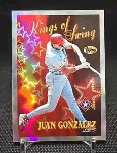 1997 Topps Kings of  Swing Juan Gonzalez REFRACTOR SP - Rangers - HOF Refractor - Picture 1 of 2