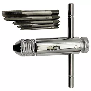 T-type M3 M4 M5 M6 M8 Tap Wrench Ratchet Tap Wringer Alloy Steel - Picture 1 of 13
