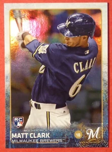 2015 Topps Matt Clark RC Rainbow Foil #640 (Brewers) SP Insert - Picture 1 of 1