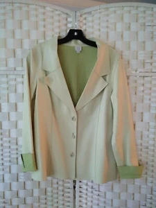 TSE hellgrüne Lederjacke Gr. 10 - Bild 1 von 4